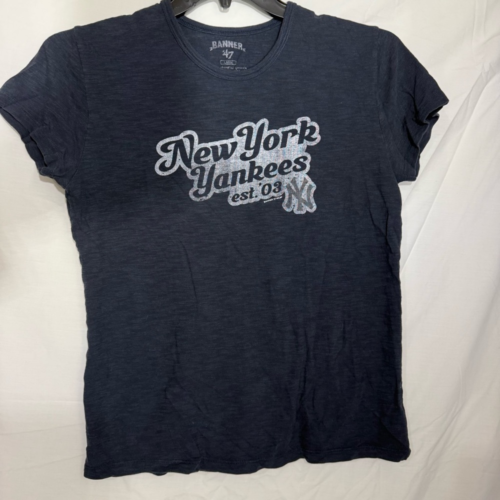 47 Brand New York Yankees Navy Tee with White Script